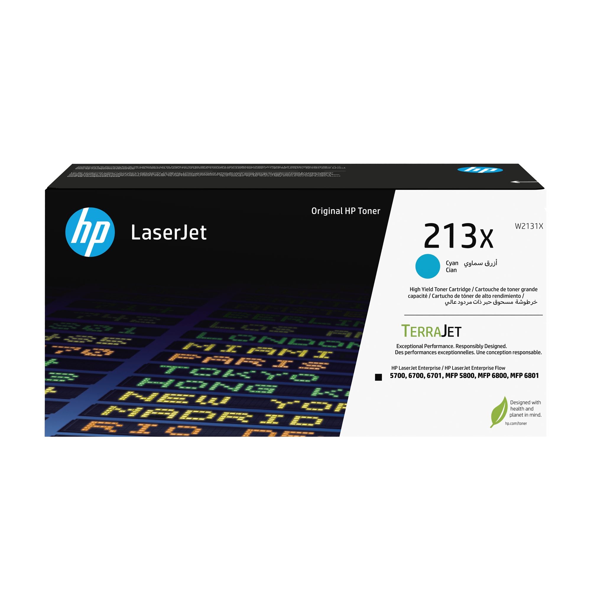 HP 213X Cyan Original LaserJet Toner Cartridge