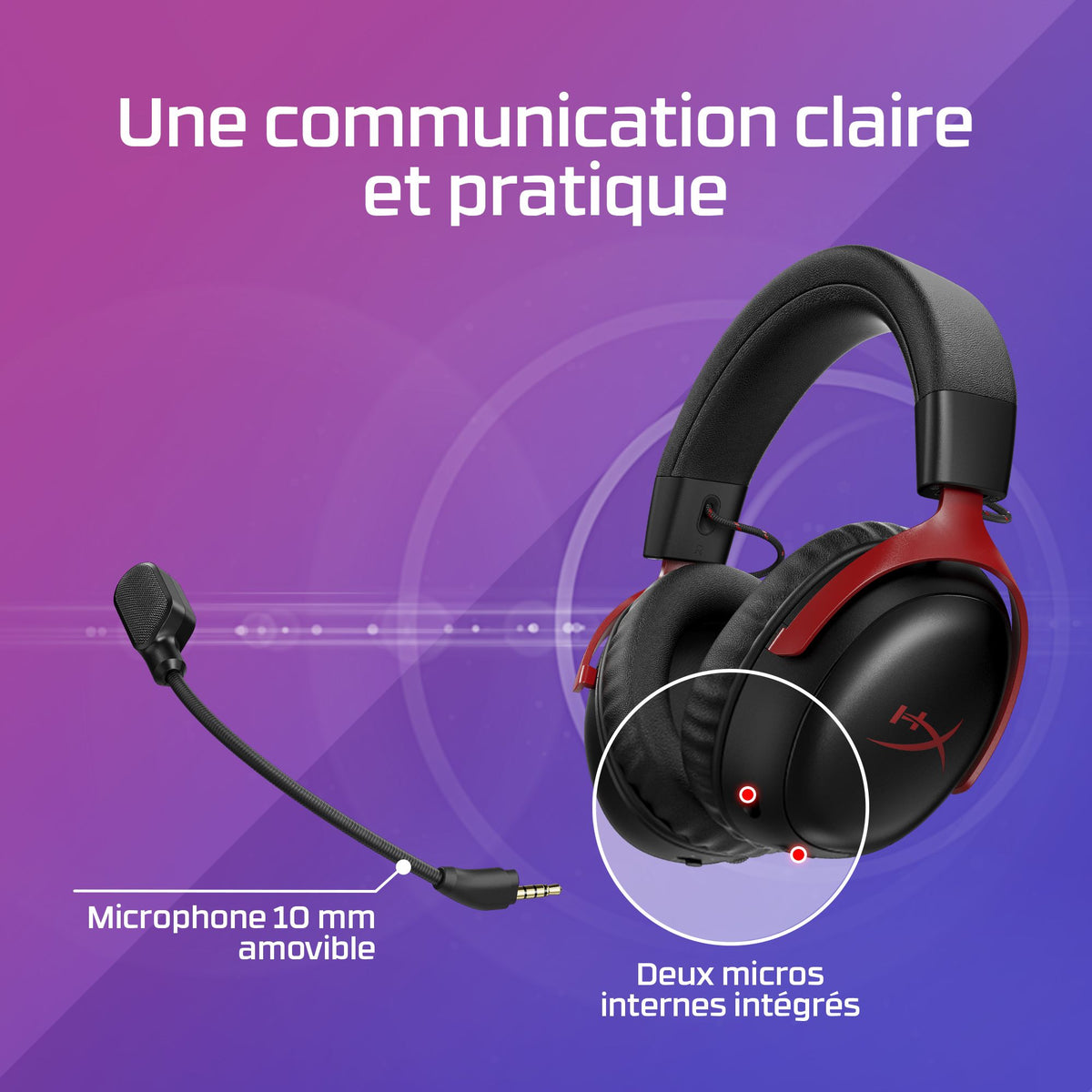 HyperX Cloud III S Wireless - Casque de jeu (Noir)