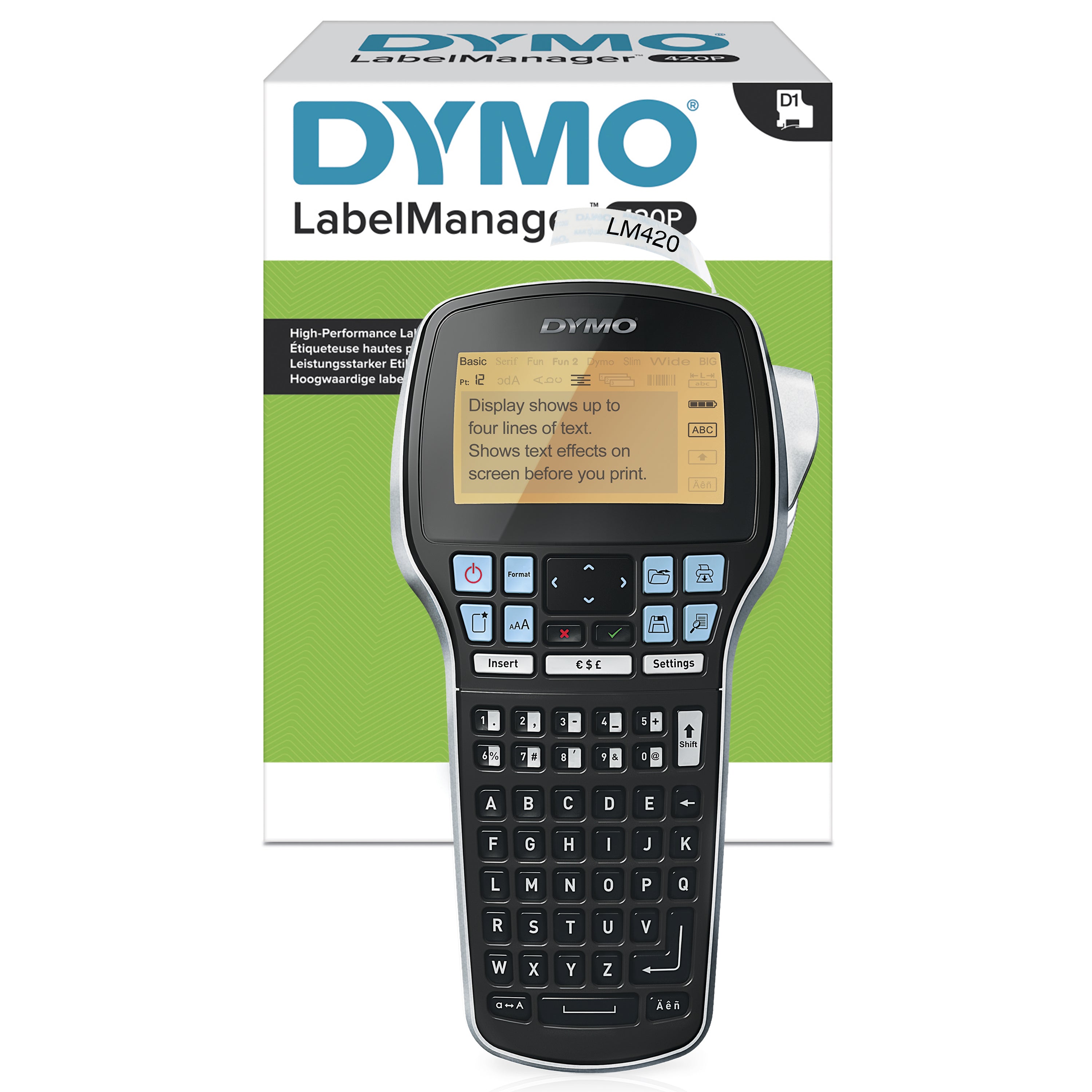 DYMO Etiqueteuse LabelManager 420p portable rechargeable