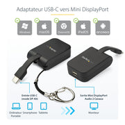 Keychain Adapter - USB C to mDP - 4K 60