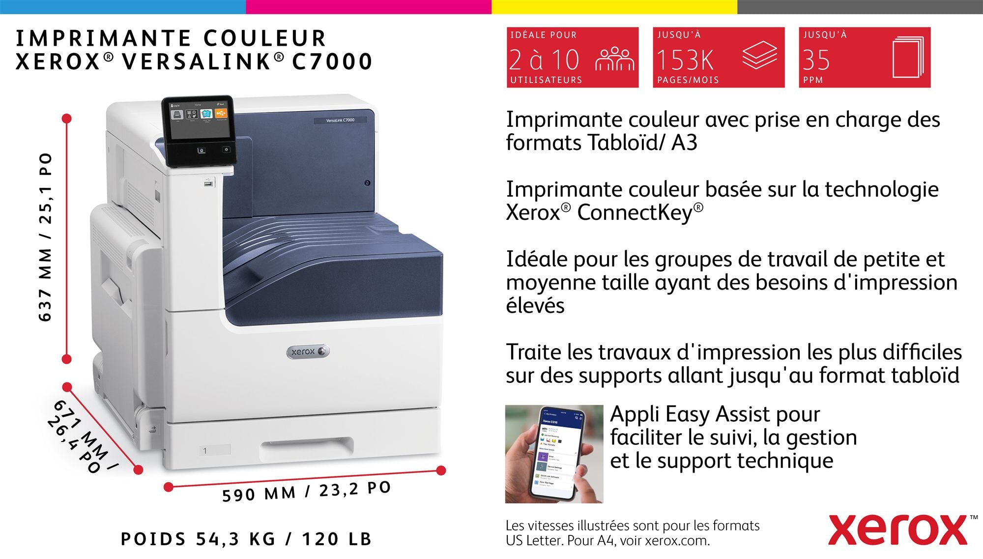 K/VersaLink C7000 A3 35ppm Duplex 620sh