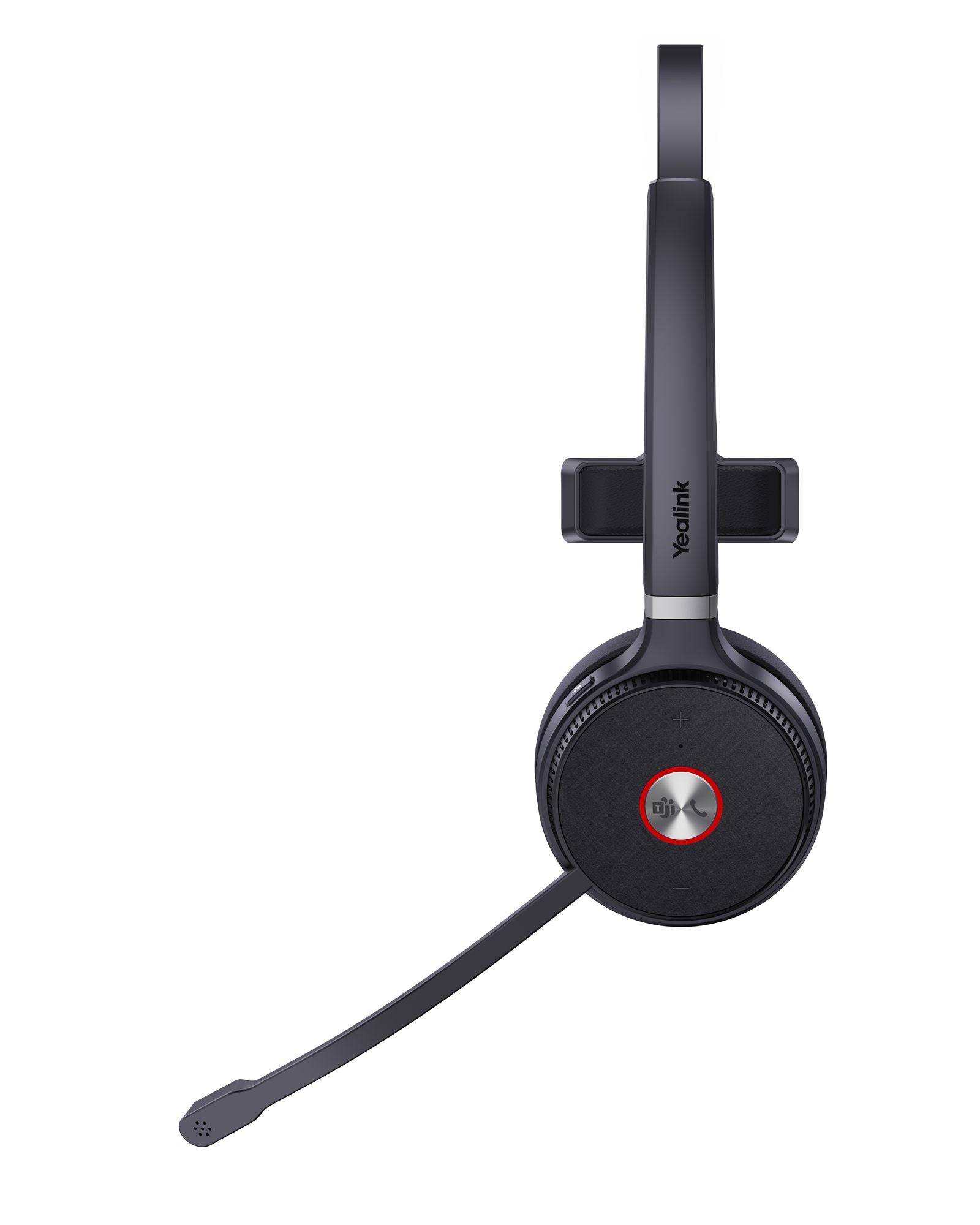 Yealink WH62 Mono Teams Sans fil Arceau Bureau/Centre d'appels Micro-USB Socle de chargement Noir