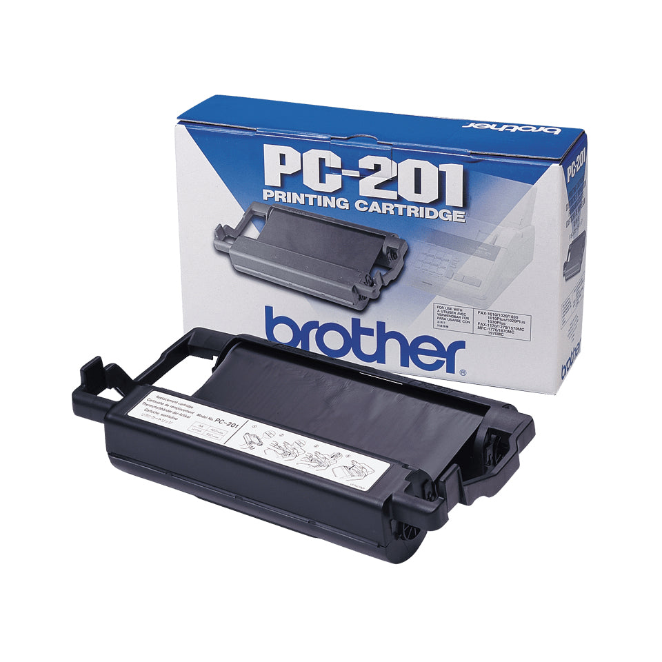 BROTHER PC-201 cassette ruban noir 420 pages pack de 1