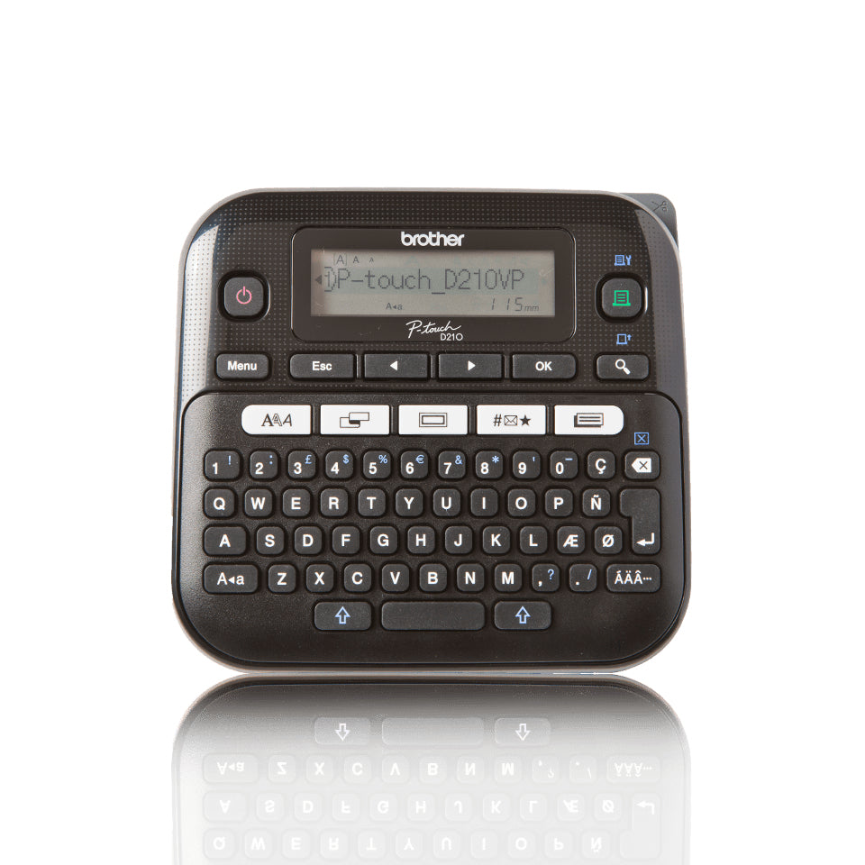 Brother PT-D210VP imprimante pour étiquettes Transfert thermique 180 x 180 DPI 20 mm/sec QWERTY