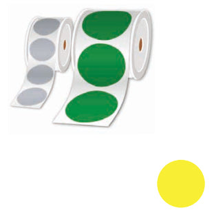 BROTHER Pre-cut and pre-printed round labels calendar tags on rolls Green 100mm - 250 labels / roll