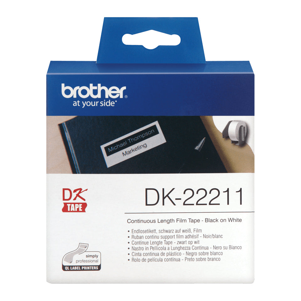 Label tape/white 29mmx15.24m f QL-series