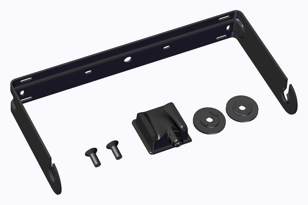 Biamp Desono - U-Bracket Kit, Aluminum with ClickPlug, DX-S8, Black .