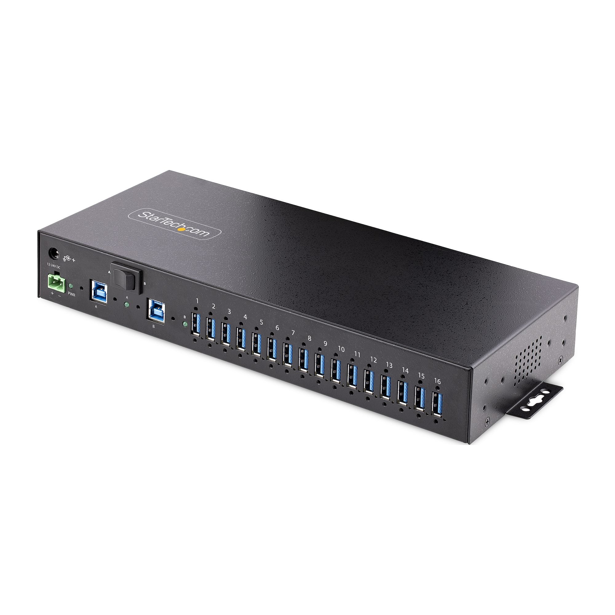 16-Port Industrial USB 3.0 Hub/Switch