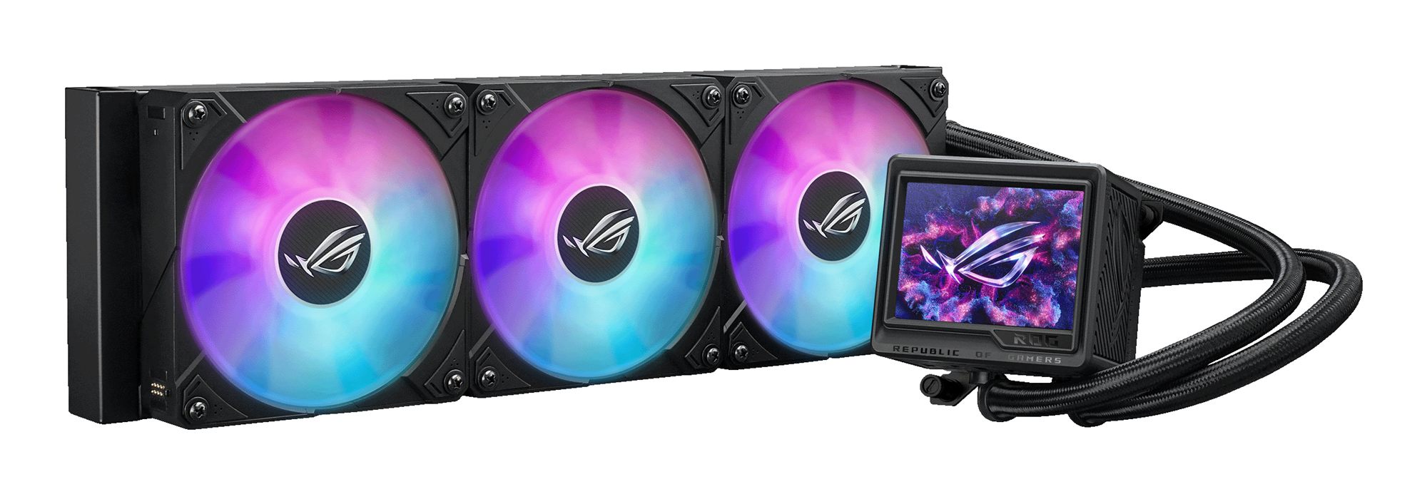 ASUS ROG Ryujin III 360 ARGB Extreme all-in-one liquid CPU cooler with Aseteks Emma Gen8 V2 pump