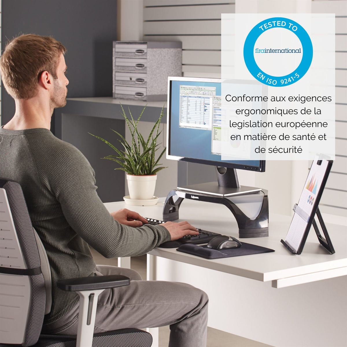 FELLOWES Support Moniteur Plus Smart Suites