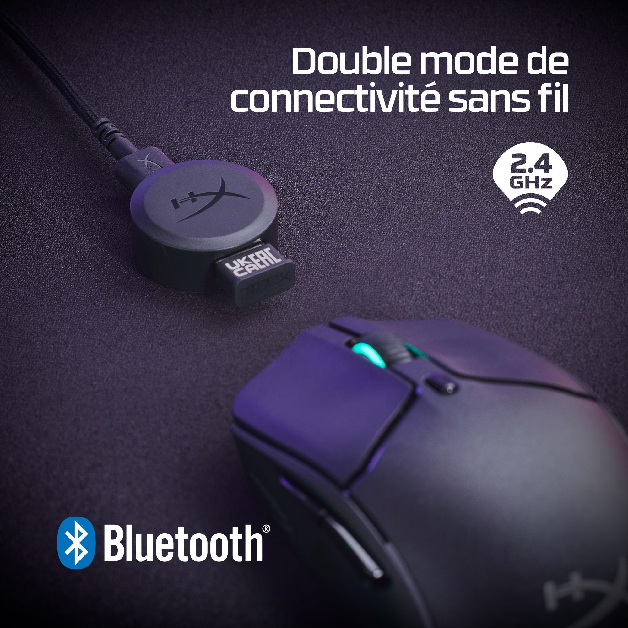 HyperX Pulsefire Haste 2 - souris de jeu sans fil - HyperX 26K 26000 DPI 60g noire