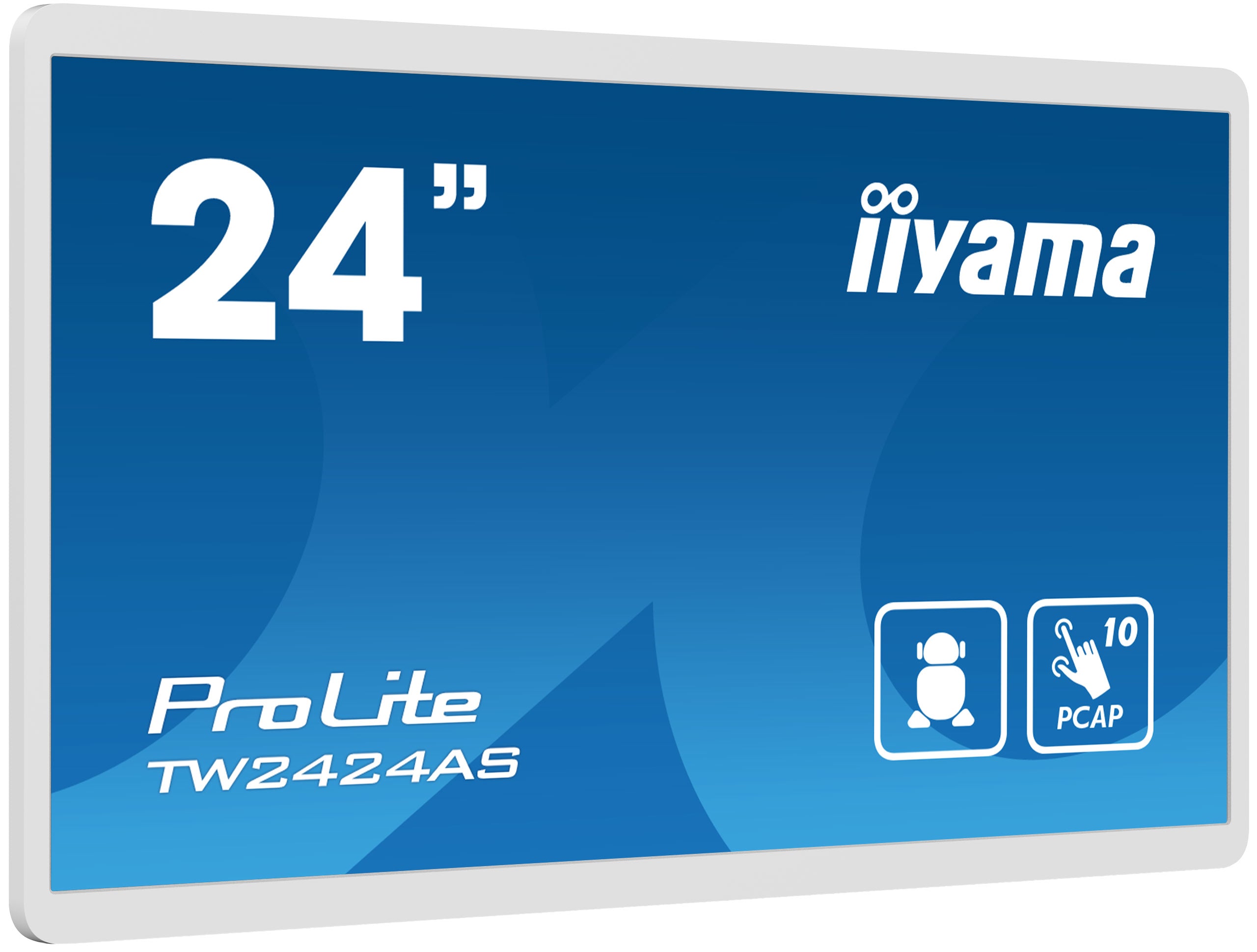 "iiyama TW2424AS-W1 Écran d'affichage dynamique Écran plat de signalisation numérique 60,5 cm (23.8"") Wifi 250 cd/m2 4K Ultra HD Noir Écran tactile Intégré dans "