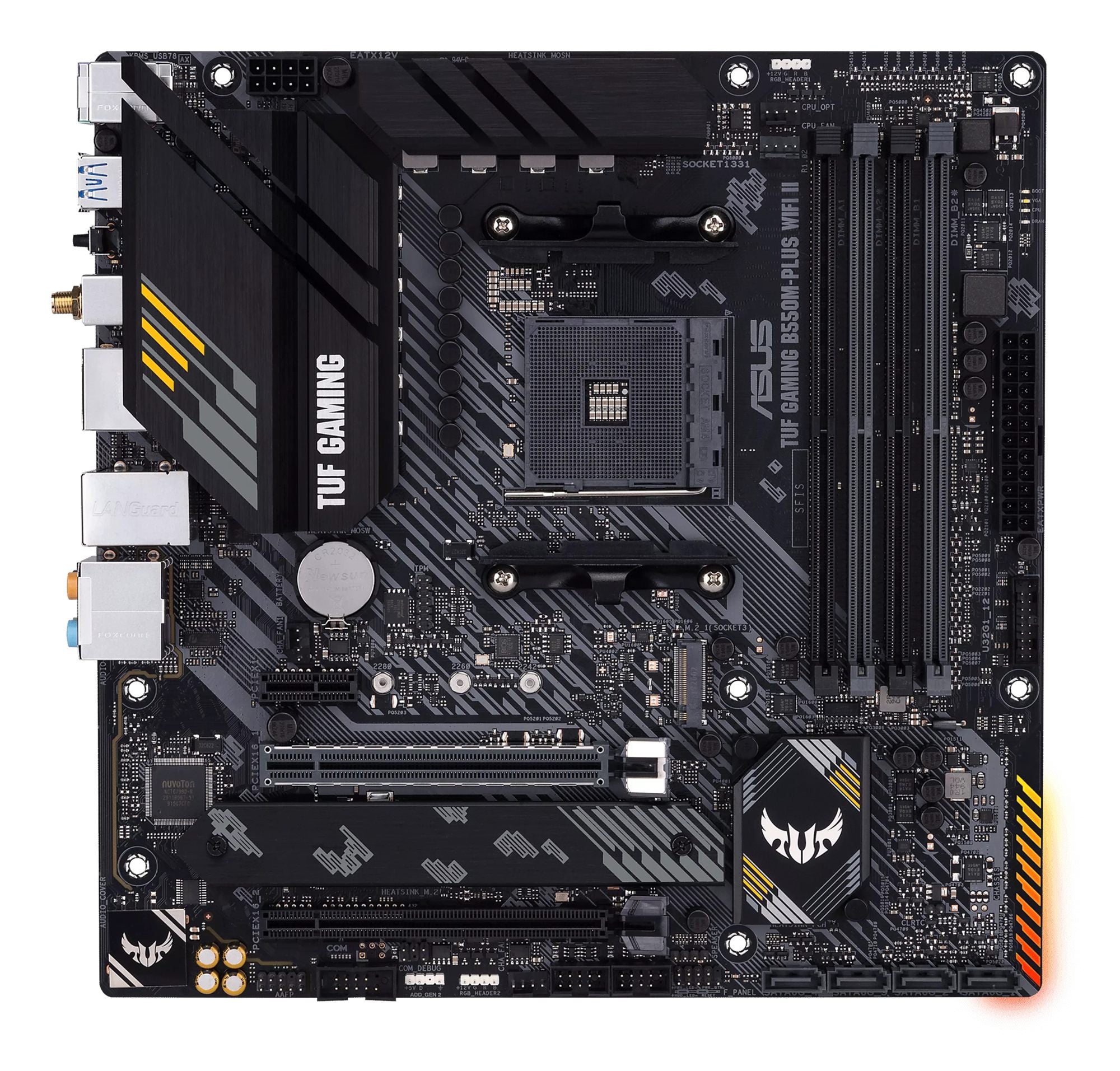 ASUS TUF GAMING B550M-PLUS WIFI II AM4 Socket 4x4DDR 1xHDMI 1xDP 2xM.2