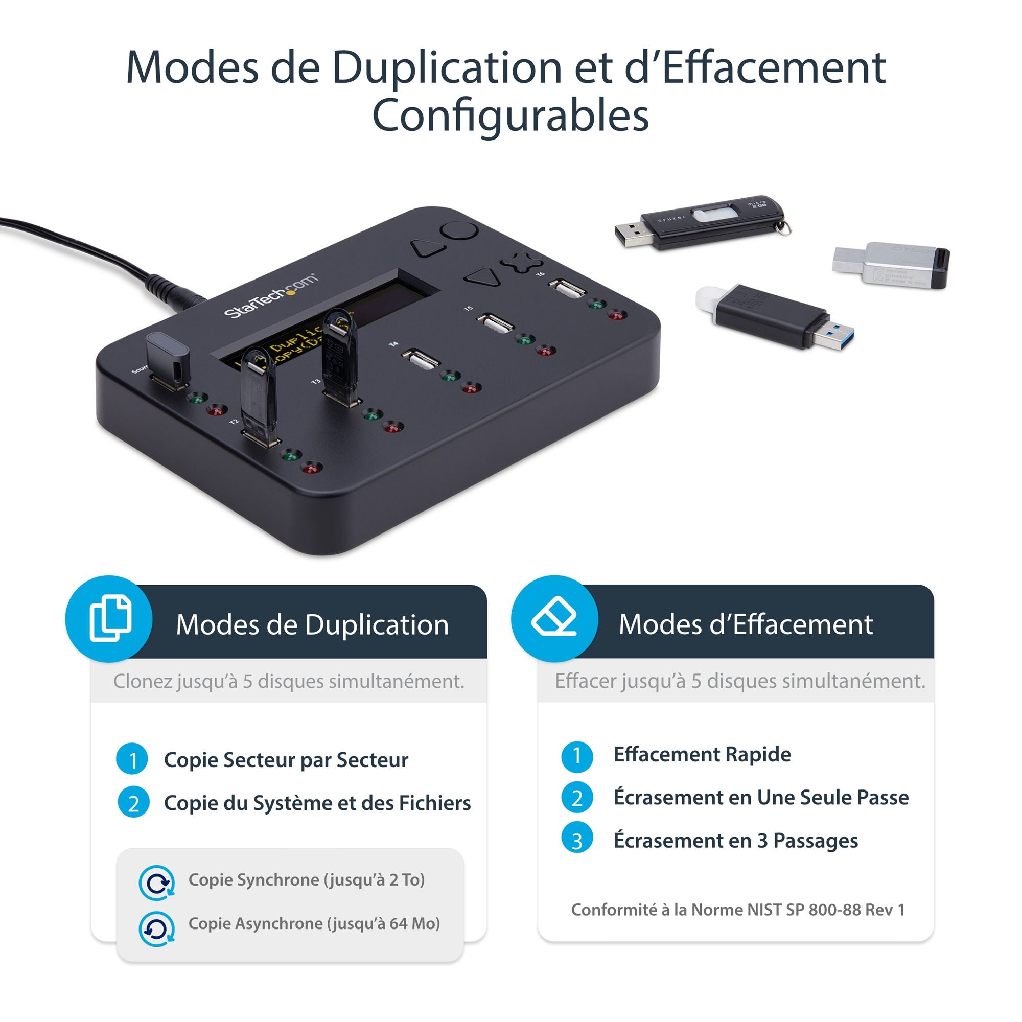 USB Flash Drive 1:5 Duplicator/Eraser