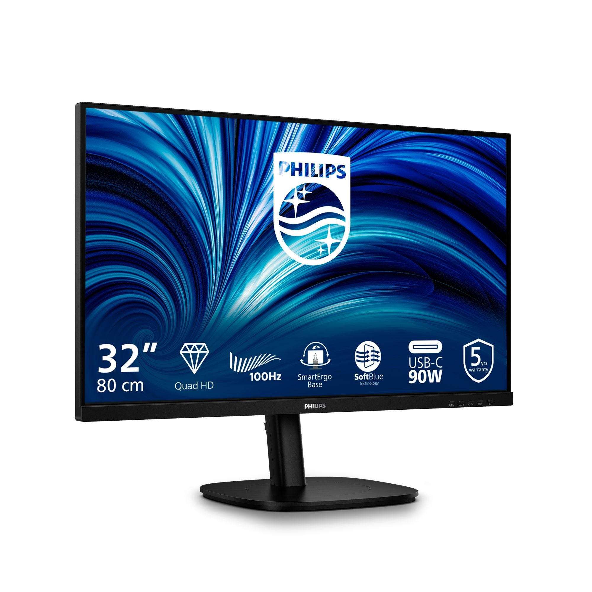 PHILIPS 32B2U3601/00 31.5p QHD IPS 100Hz 16:9 HDMI 2.0 DP 1.4 USB-C