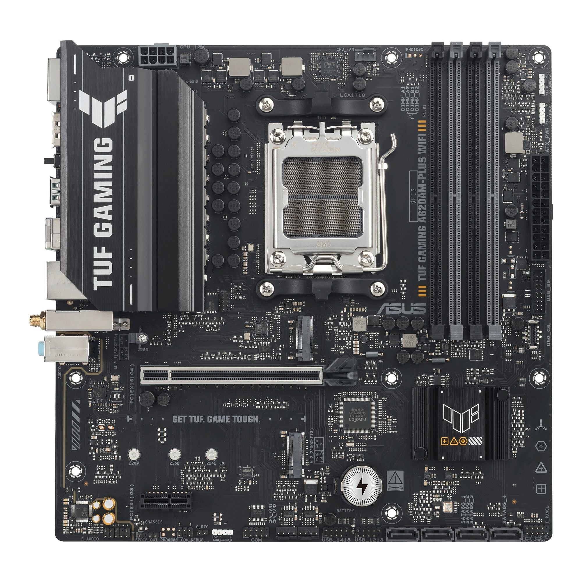 ASUS AMD A620A micro-ATX motherboard 4xDDR5 1xHDMI 2.1 2xDP 1.4 2xM.2 4xSATA