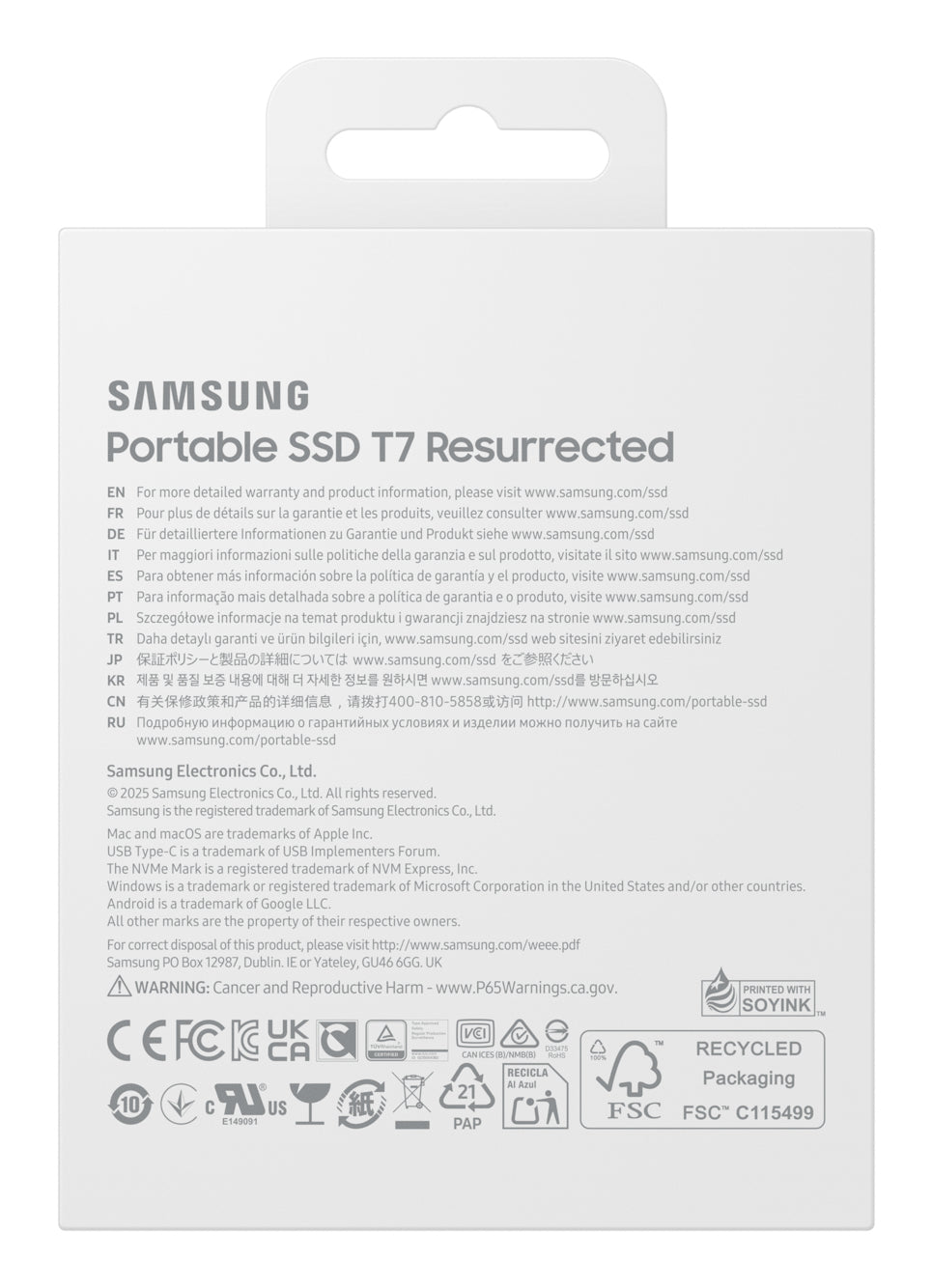 Samsung Portable SSD T7 Resurrected 2TB