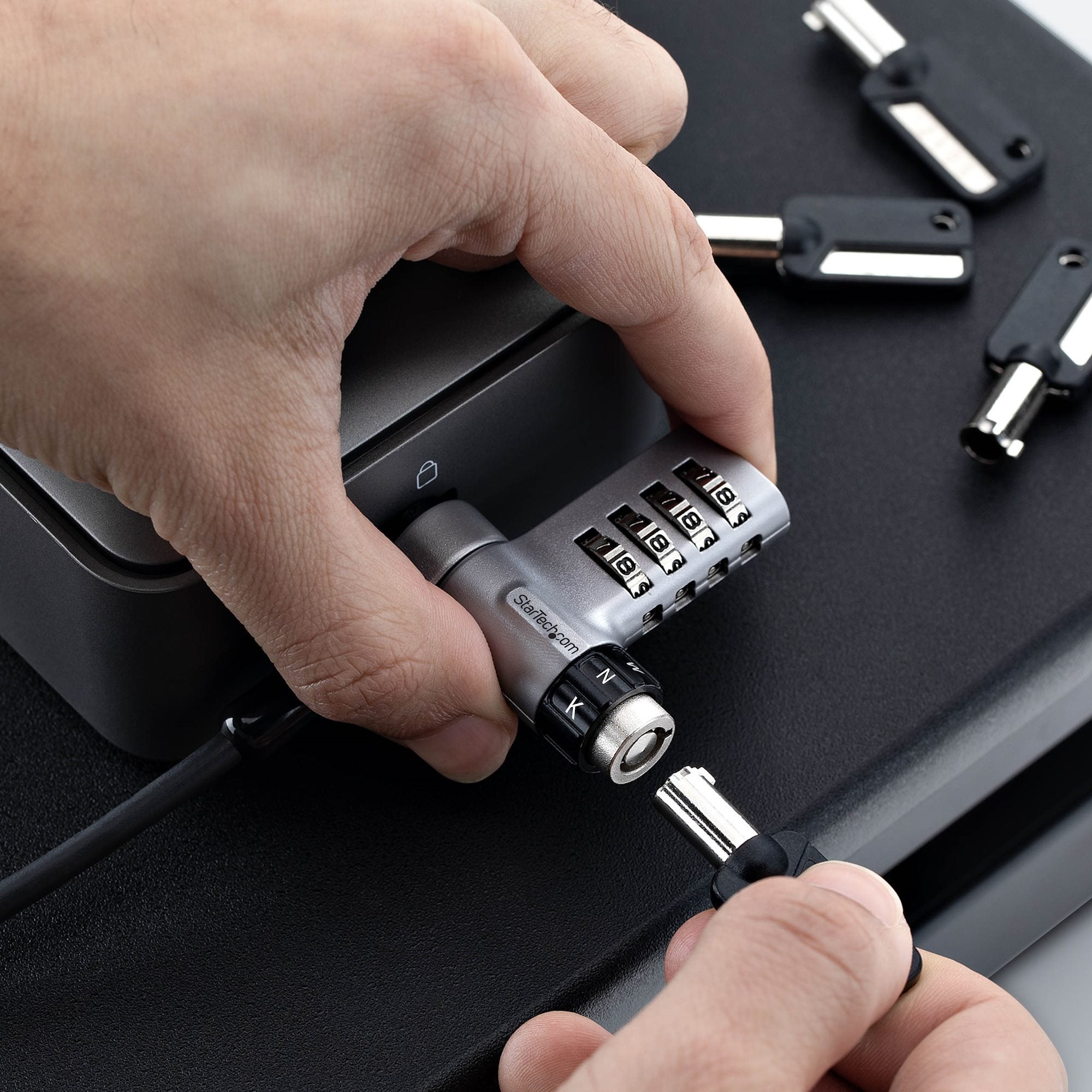 10-Pack 3-in-1 Dual-Access Laptop Lock