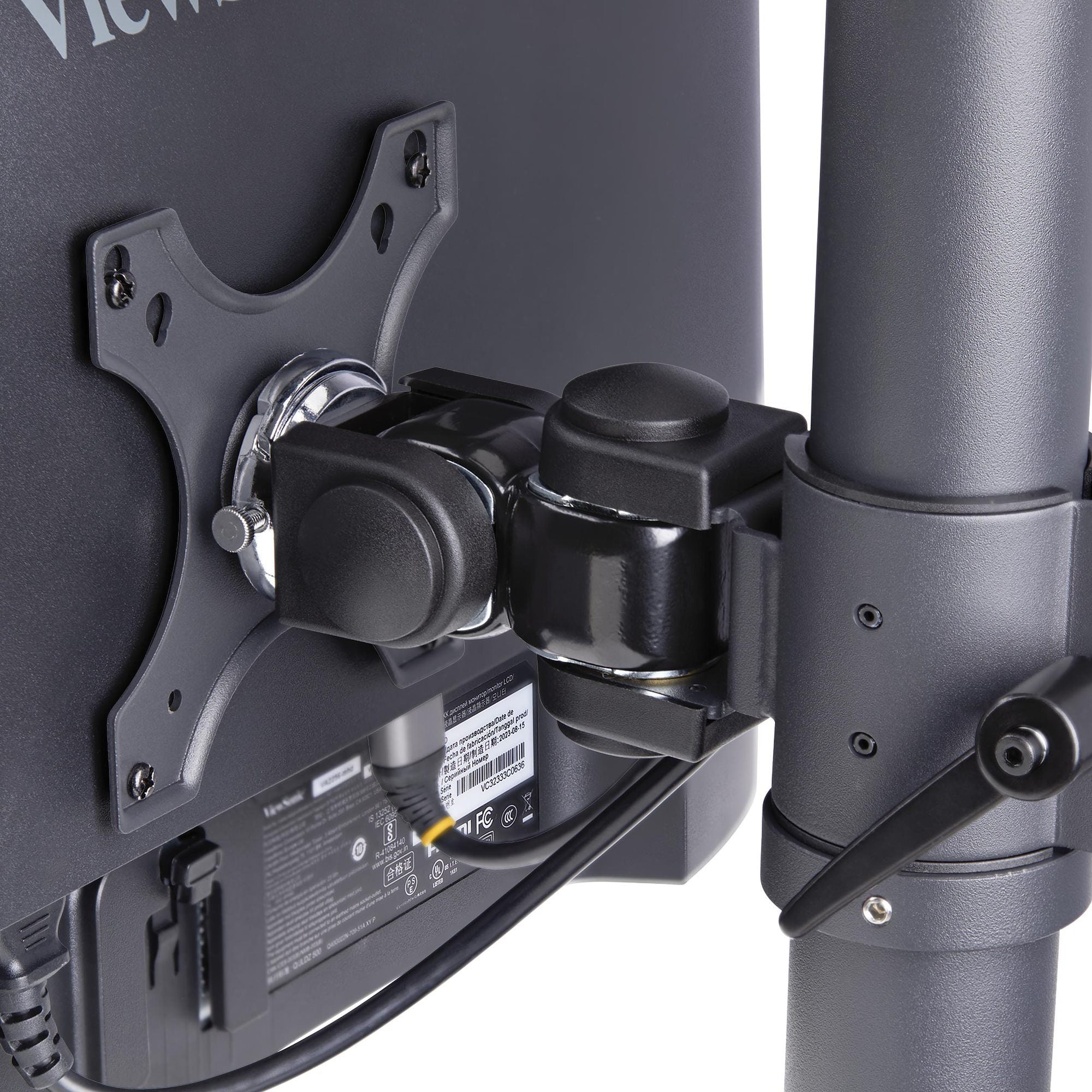 Desk Mount Dual Vertical Monitor