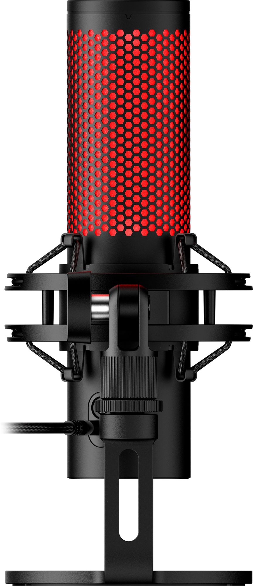 Microphone a condensateur HyperX QuadCast 2, USB, filtre anti-pop, noir