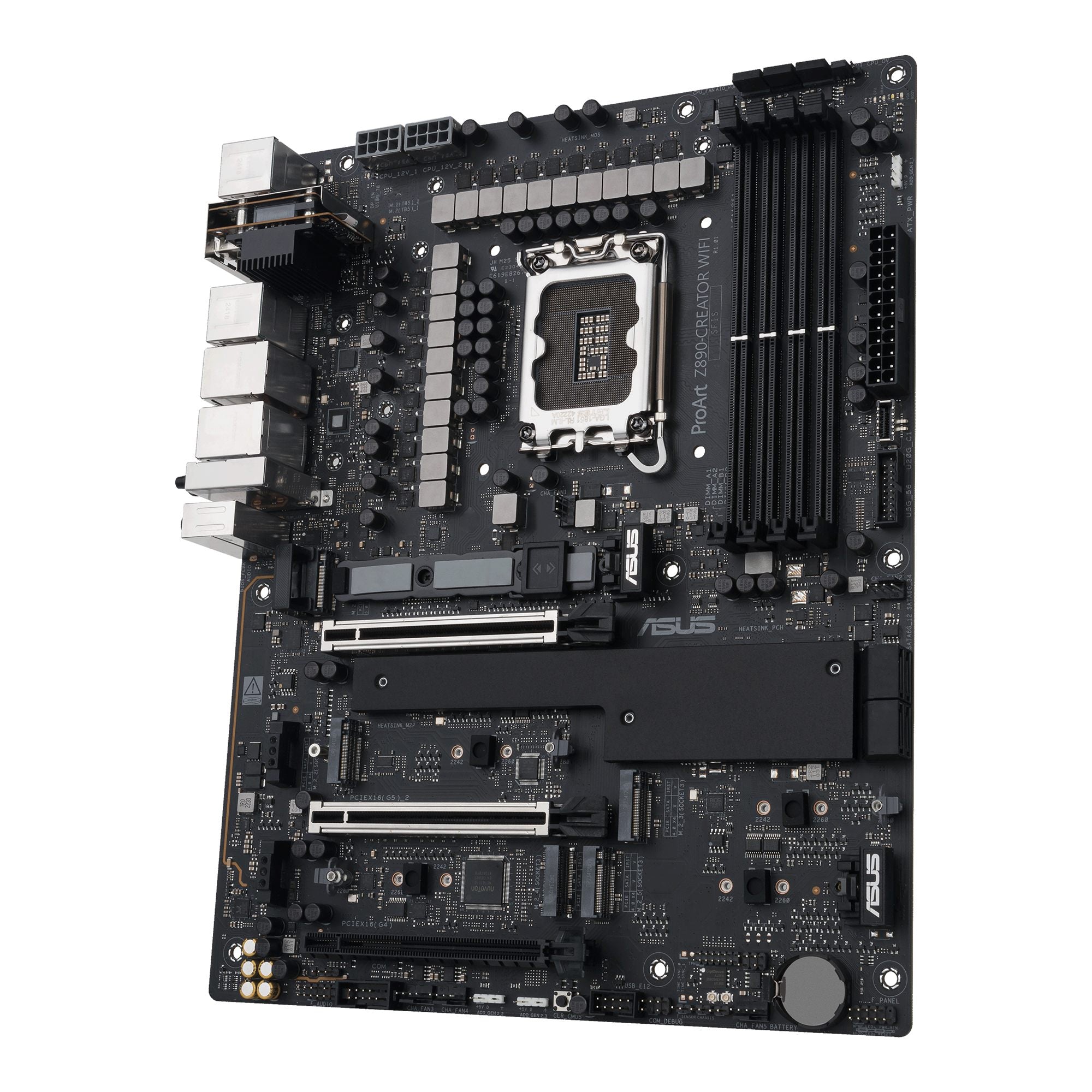 ASUS PROART Z890-CREATOR WIFI LGA1851 4xDDR5 ATX MB 4xSATA 1xHDMI 2.1 3xThunderbolt 5xM.2