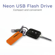 64GB USB2.0 DRIVE NEON ORANGE