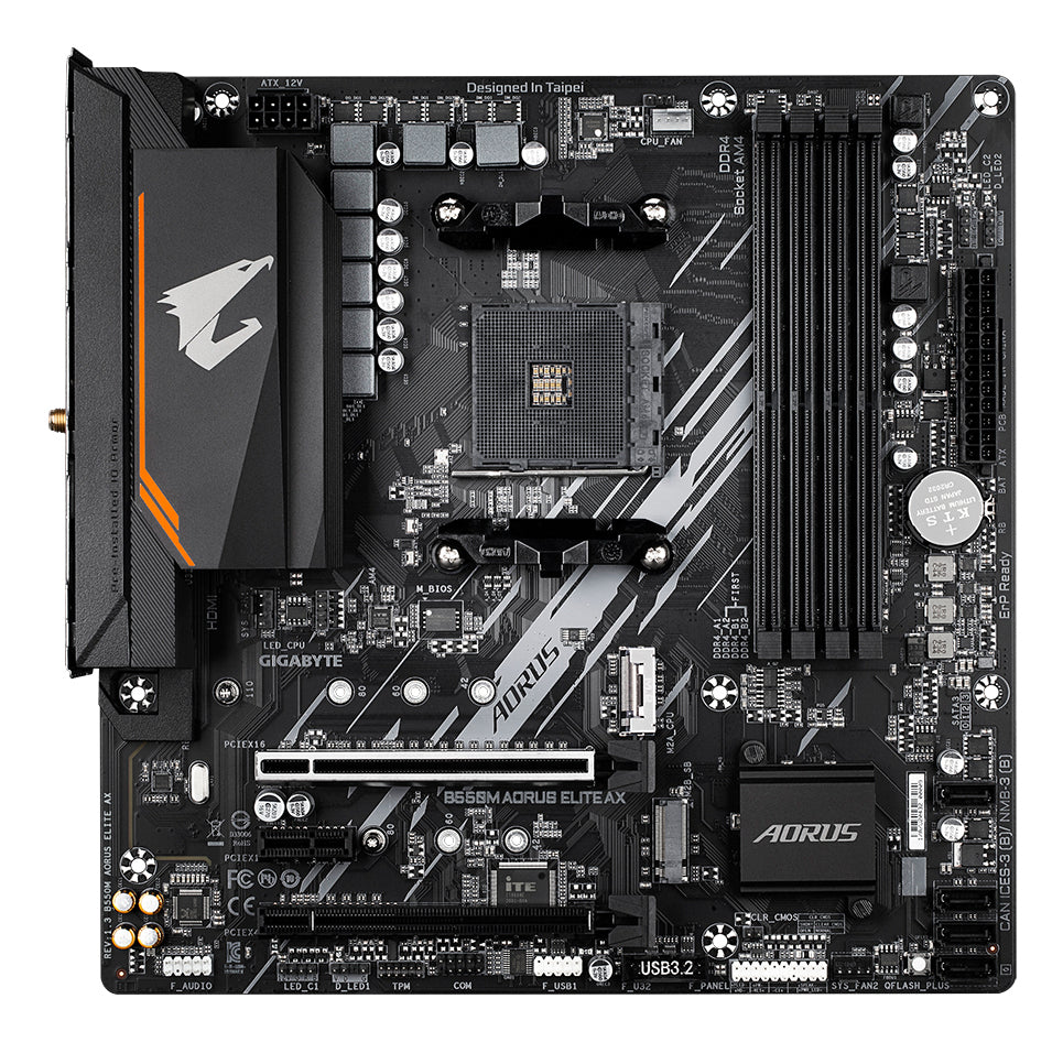 GIGABYTE B550M AORUS ELITE AX carte mere AMD B550 Emplacement AM4 micro ATX