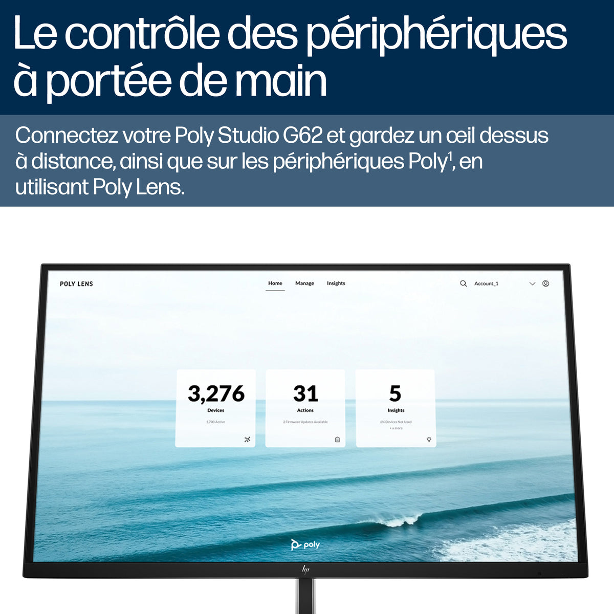 Poly Studio G62 PoE+Adpt GSA/TAA