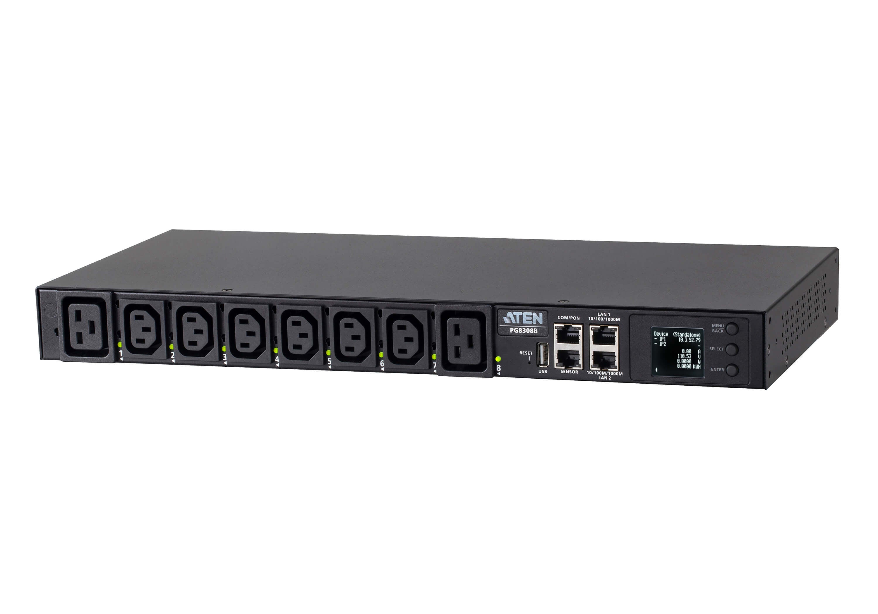 ATEN PG8308G ECO PDU MULTIPRISE IP 6xC13+2xC19 switché mesur