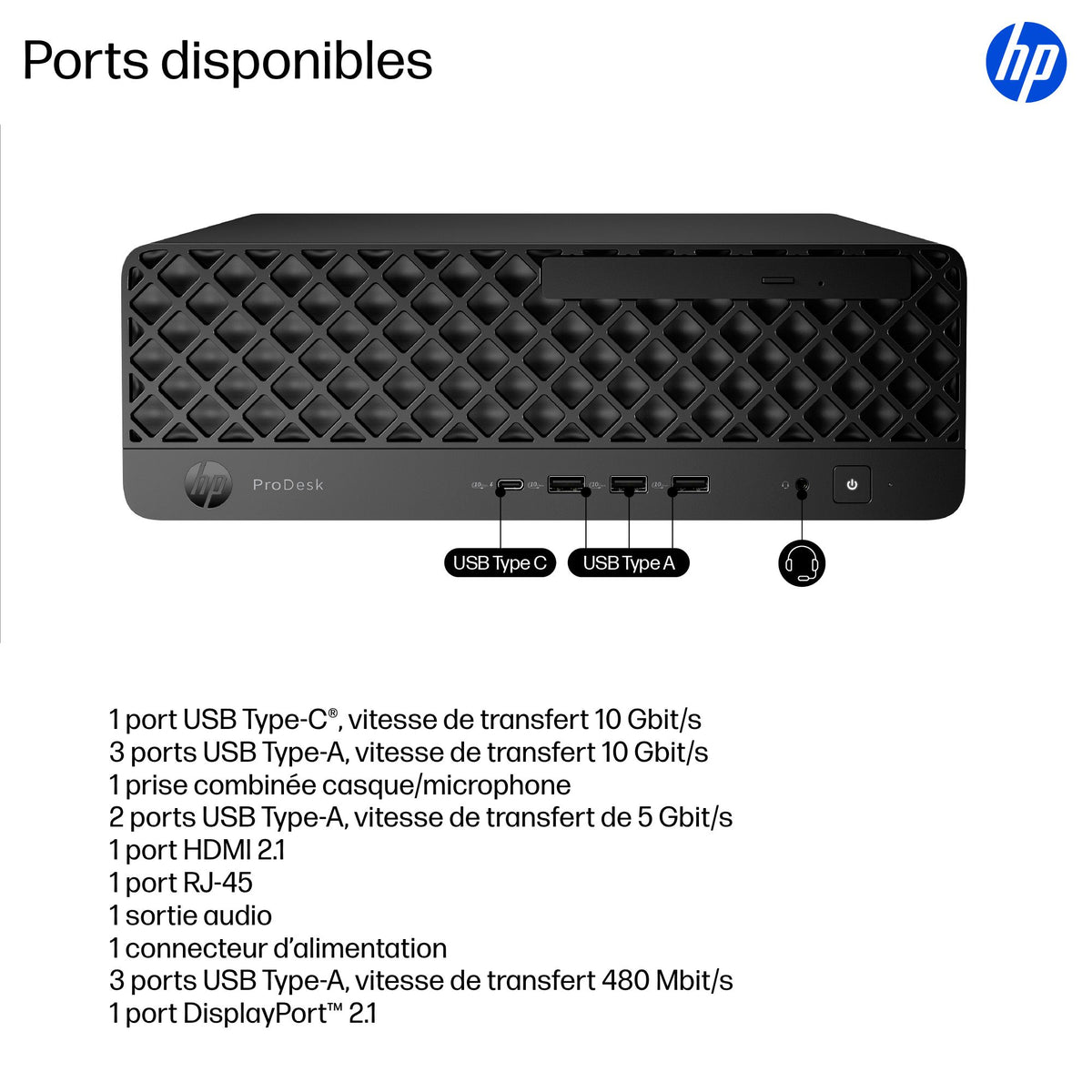 HP Pro SFF 400 G1i Intel Core Ultra 5 225 32Go 1To SSD UMA W11P 3/3/3 Smartbuy