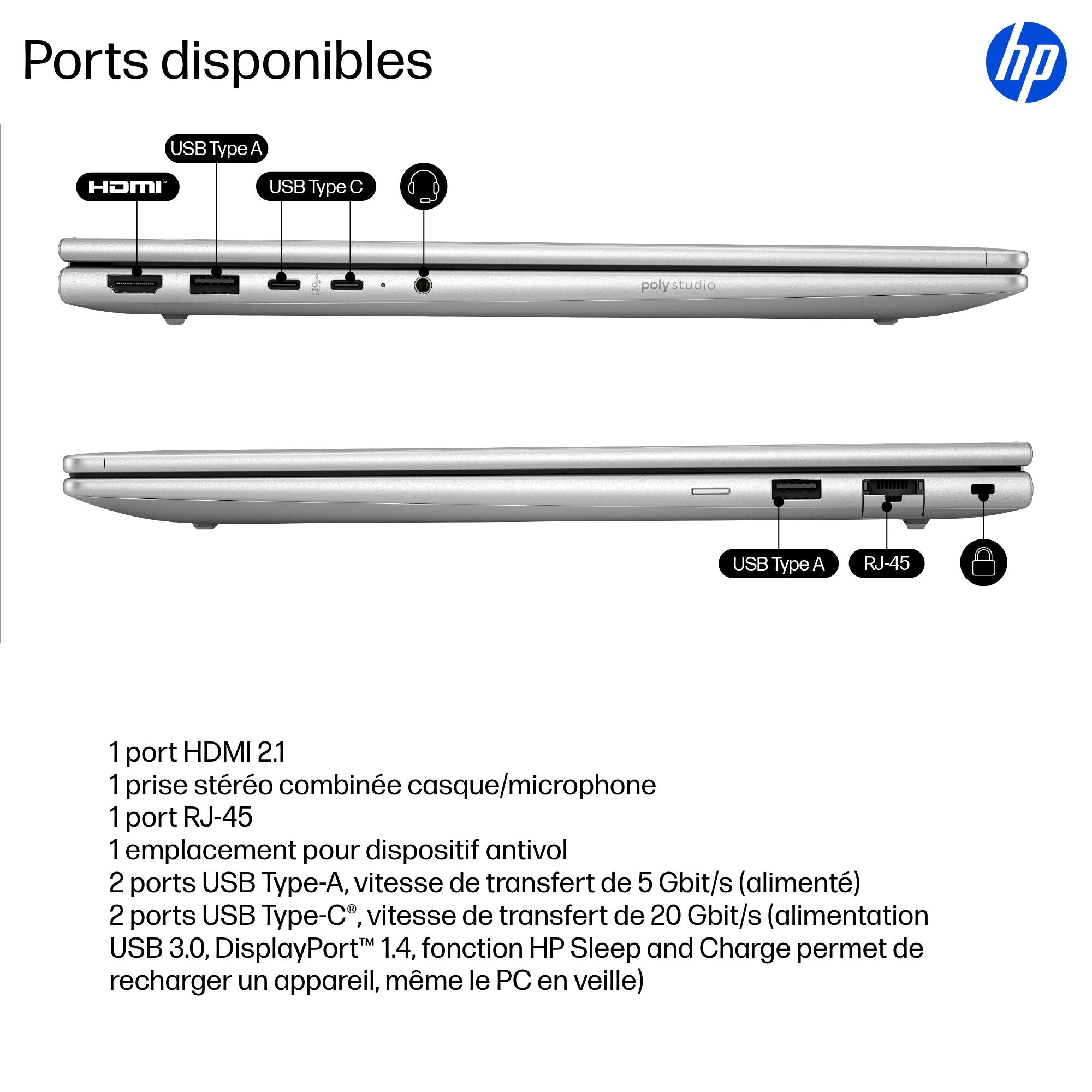 HP ProBook 4 G1iR Intel Core i5-1334U 16p WUXGA 16Go 512Go SSD UMA W11H 1/1/0