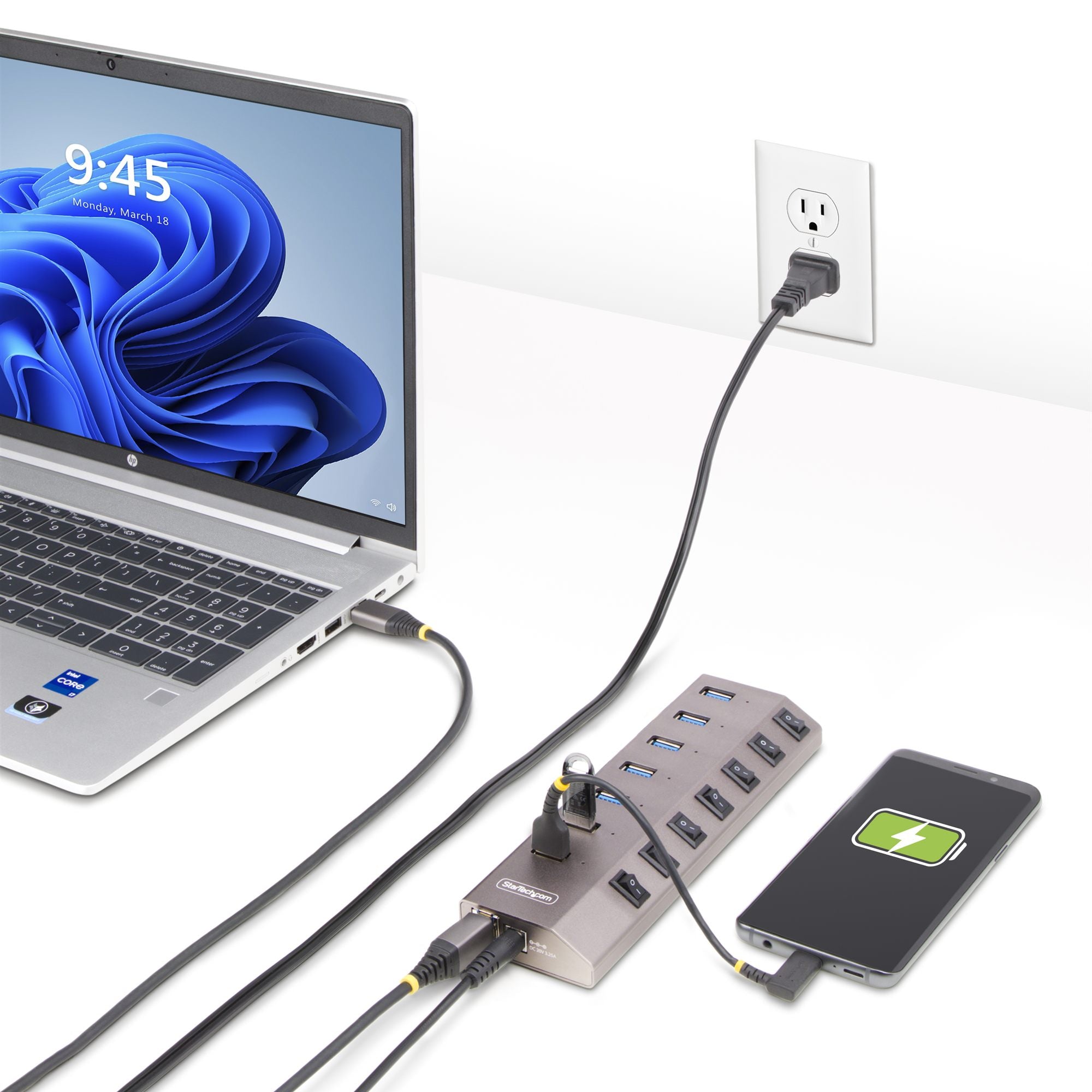 Startech 7-Port Self-Powered USB-C Hub