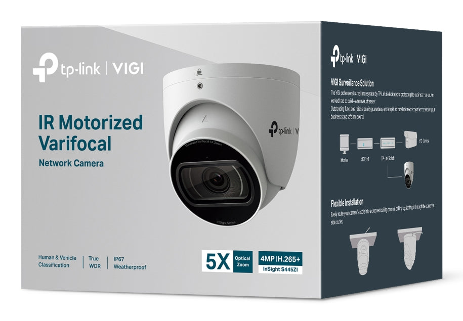 TP-LINK VIGI 4MP IR Motorized Varifocal Turret Network Camera