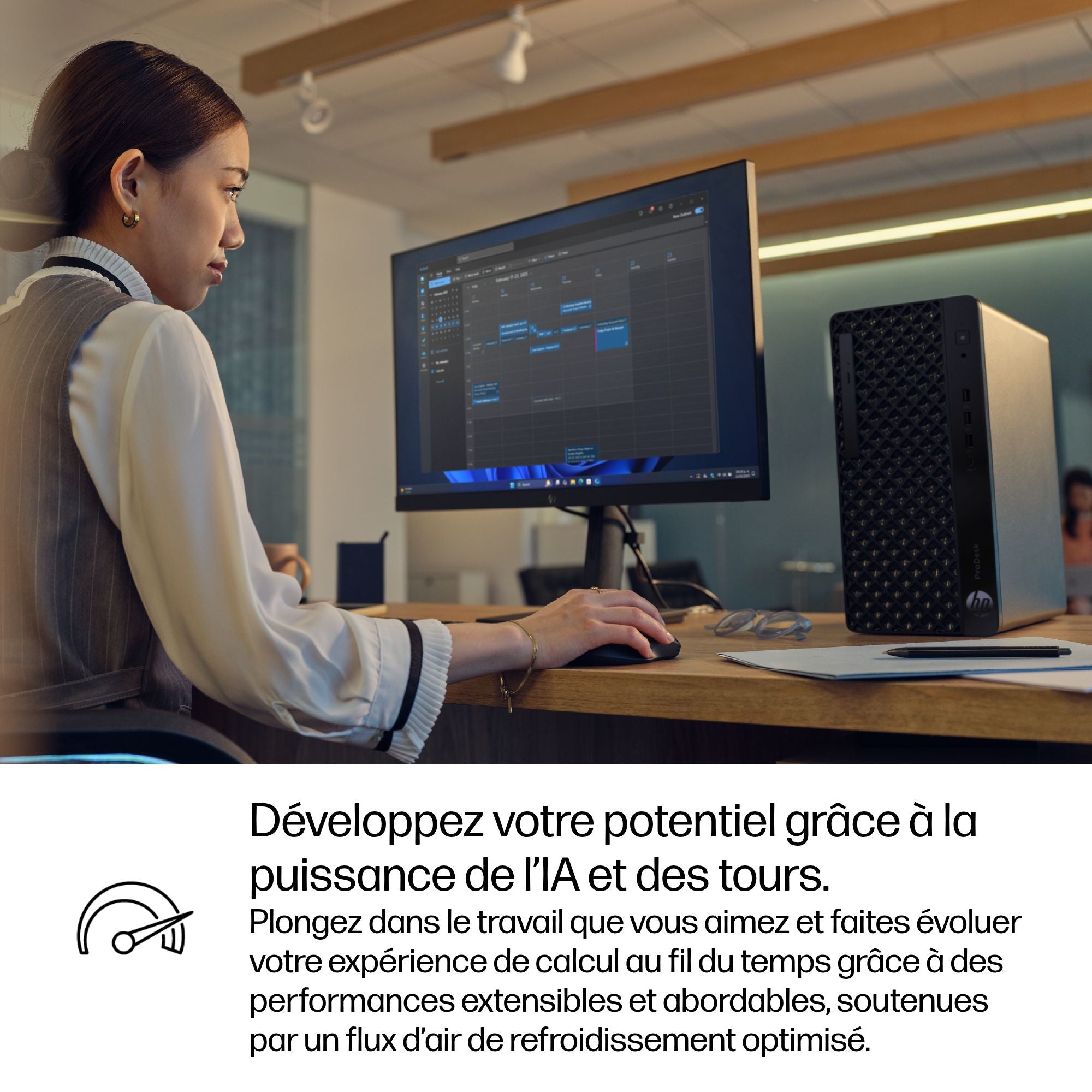 HP Pro Tower 400 G1i Intel Core Ultra 7 265 16Go 512Go SSD UMA W11P 3/3/3 Smartbuy