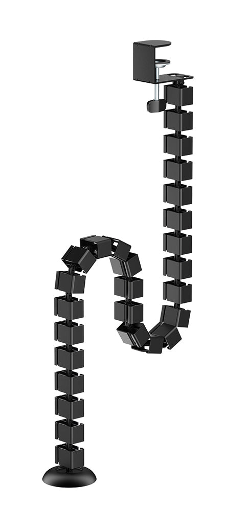 NEOMOUNTS Cable Spine Organizer for sit/stand desk frames clamp mounted black
