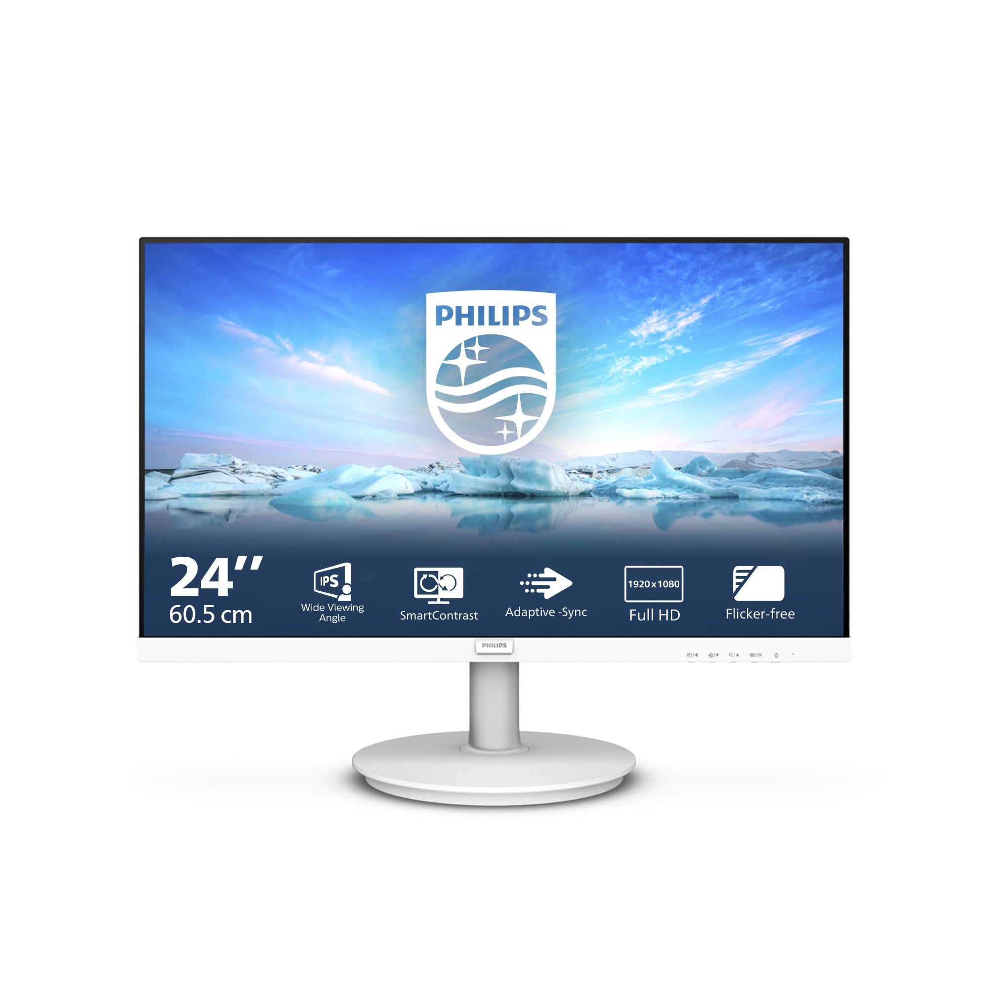 PHILIPS 241V8AW/00 23.8p IPS 1920x1080 16:9 HDMI D-SUB White