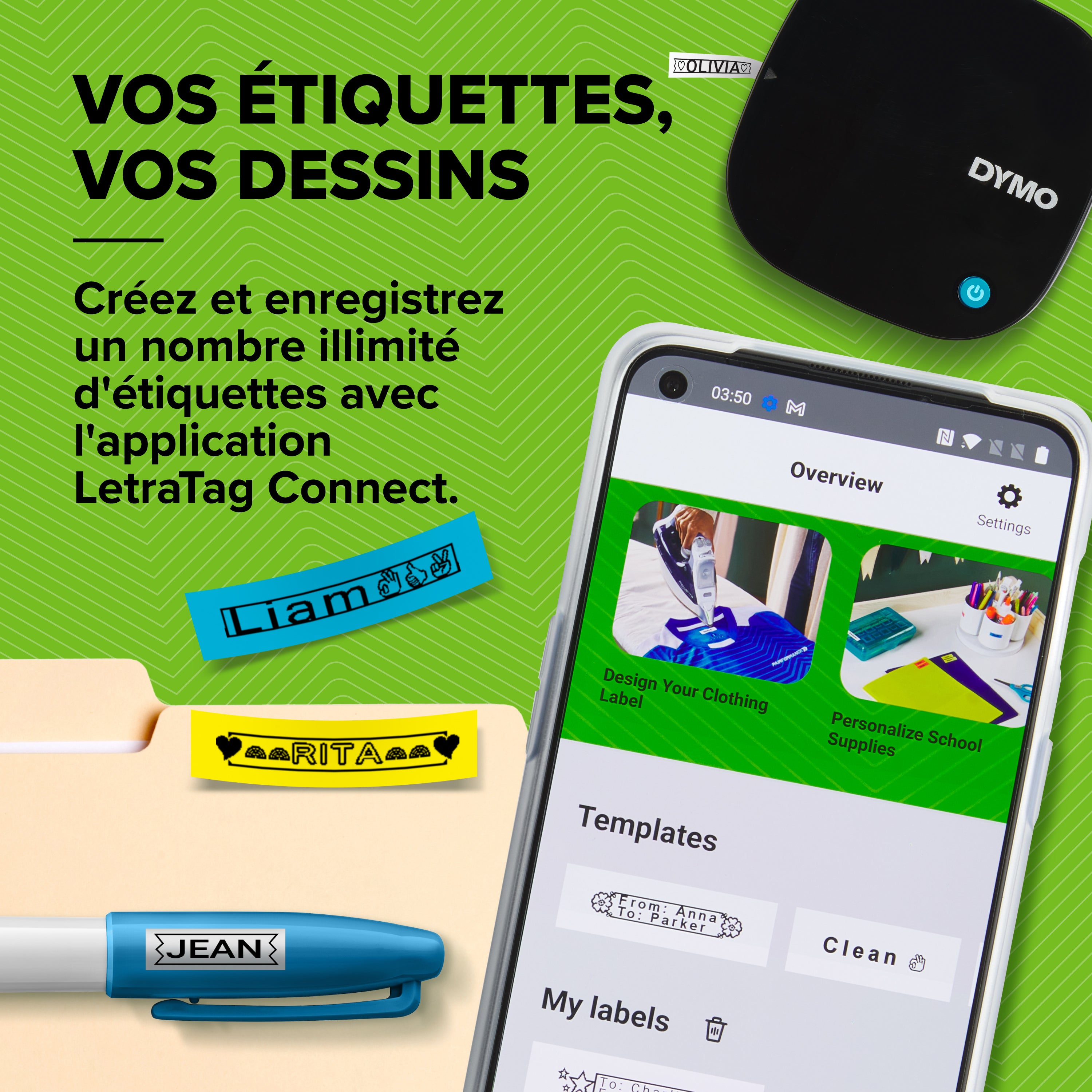 DYMO Etiqueteuse LT 200B + 2 rubans offerts