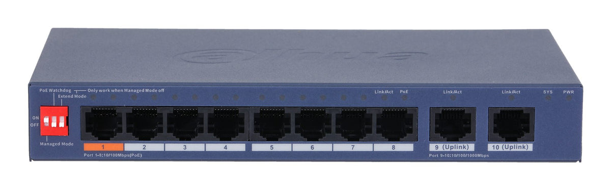 Dahua CS4010-8ET2GT-60 SWITCH POE 8-PORTS
