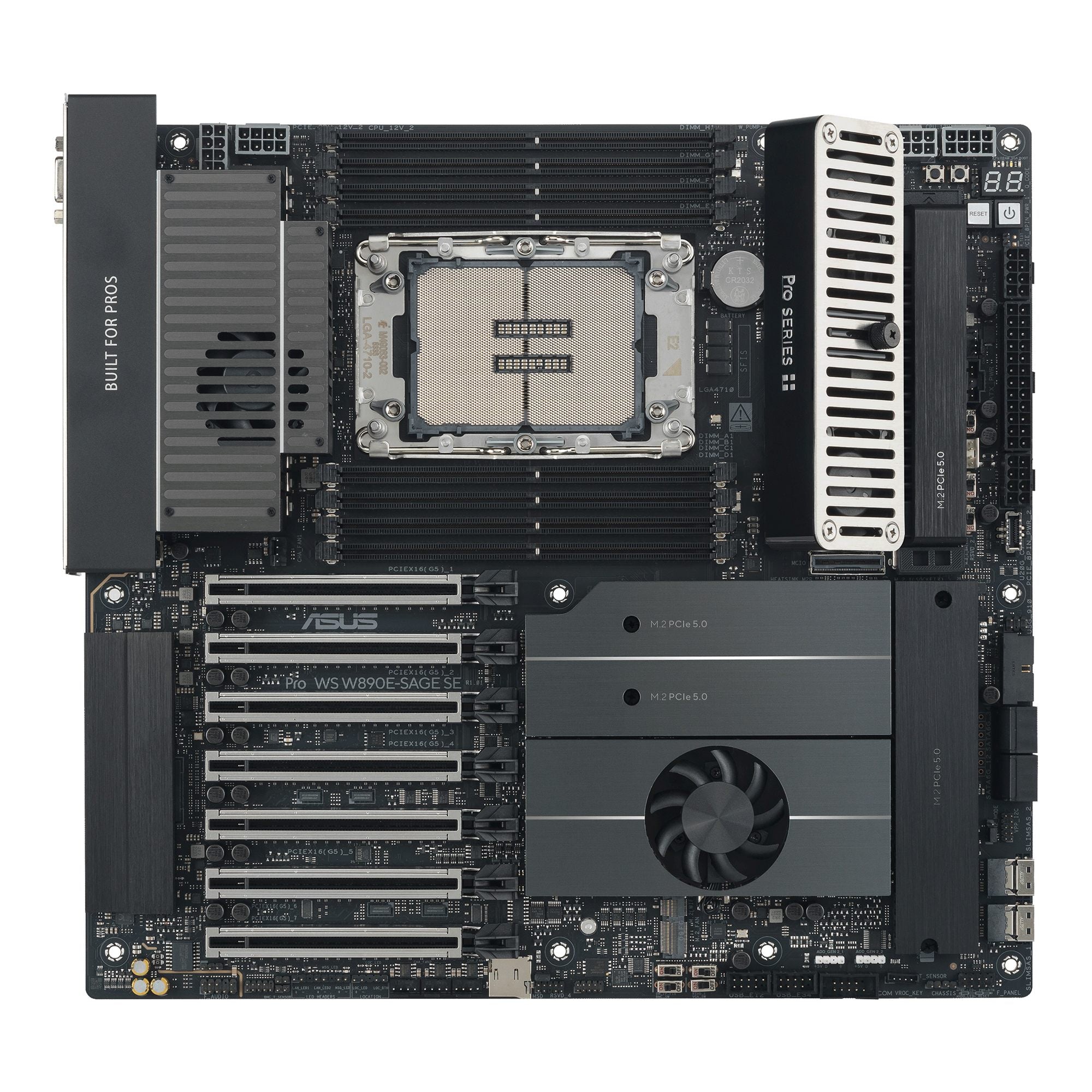 ASUS PRO WS W890E-SAGE SE LGA4710-2 EEB workstation motherboard 8xDDR4 7xPCIe 5.0 4xM.2 4xSATA