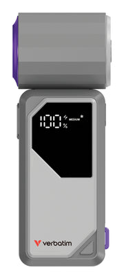 CooleneGo AirJet Handheld Fan Grey/Purpl