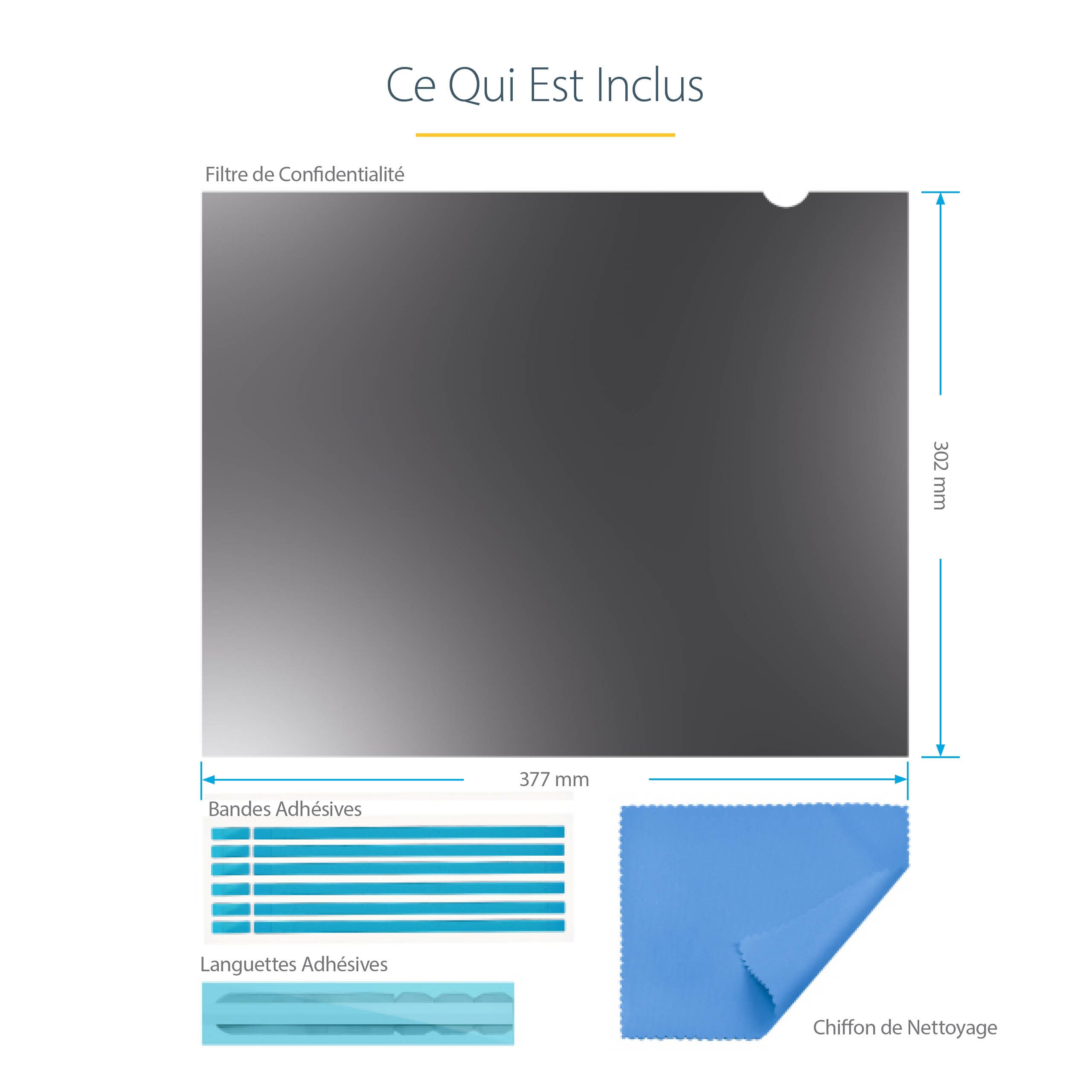 19" Computer Monitor Privacy Filter