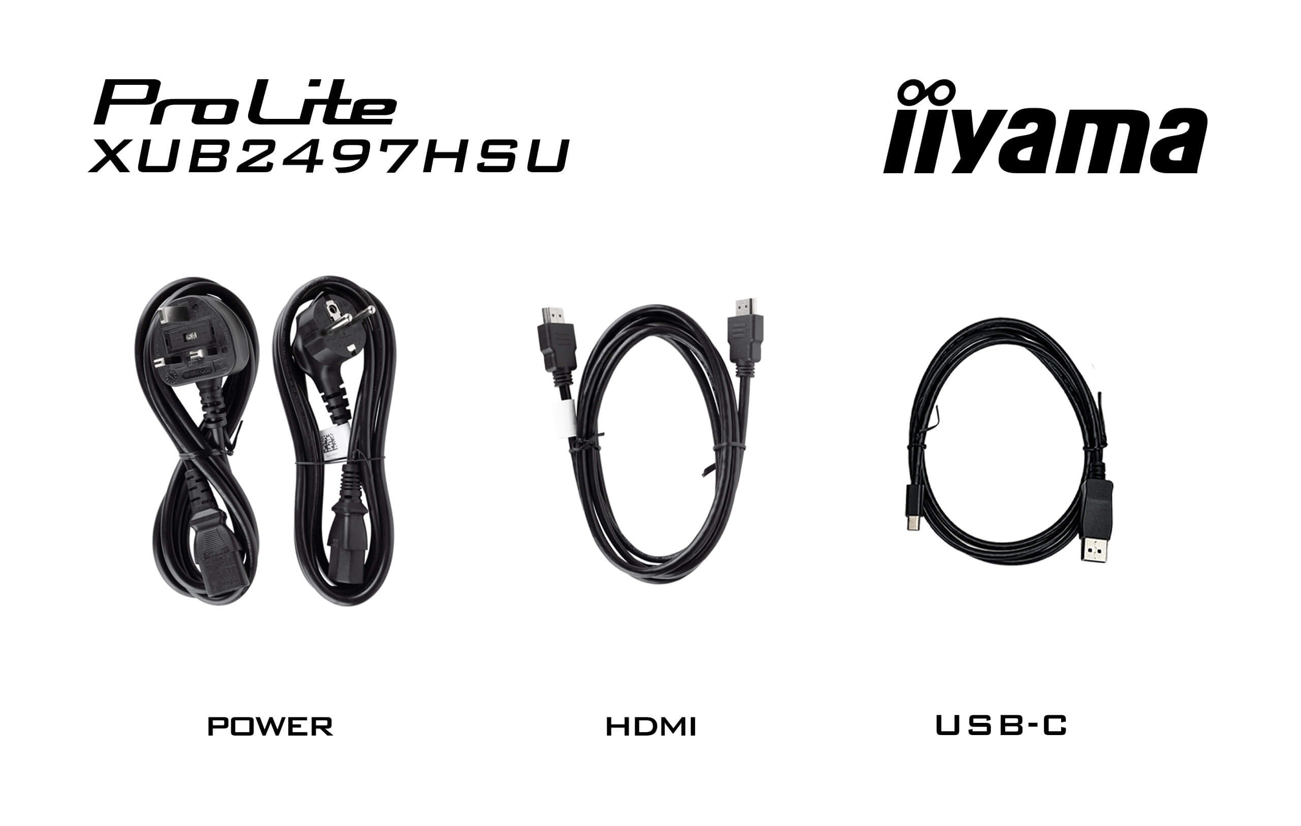 "iiyama ProLite XUB2497HSN-B2 écran plat de PC 60,5 cm (23.8"") 1920 x 1080 pixels Full HD LED Noir"