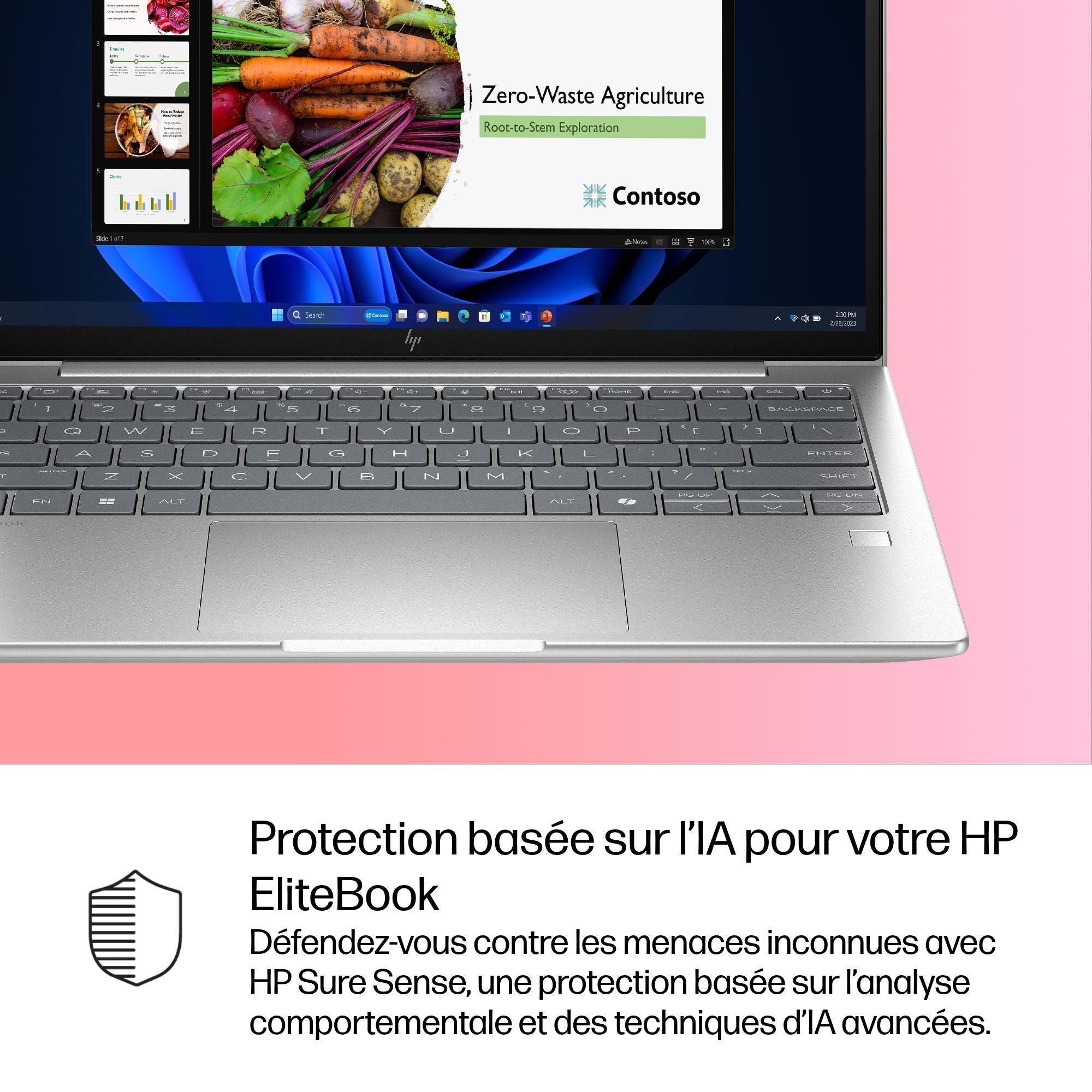 HP EliteBook 6 G1i IA Nouvelle génération Intel Core Ultra 7 255U 13.3p WUXGA 32Go 1To SSD UMA W11P Copilot + PC 1/1/0