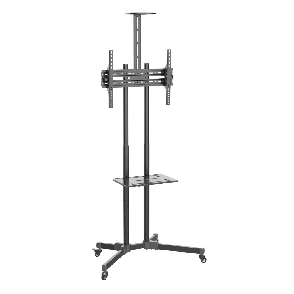 Techly ICA-TR216T Support TV mobile 37-70” jusqu'a 50kg réglable 2 étageres