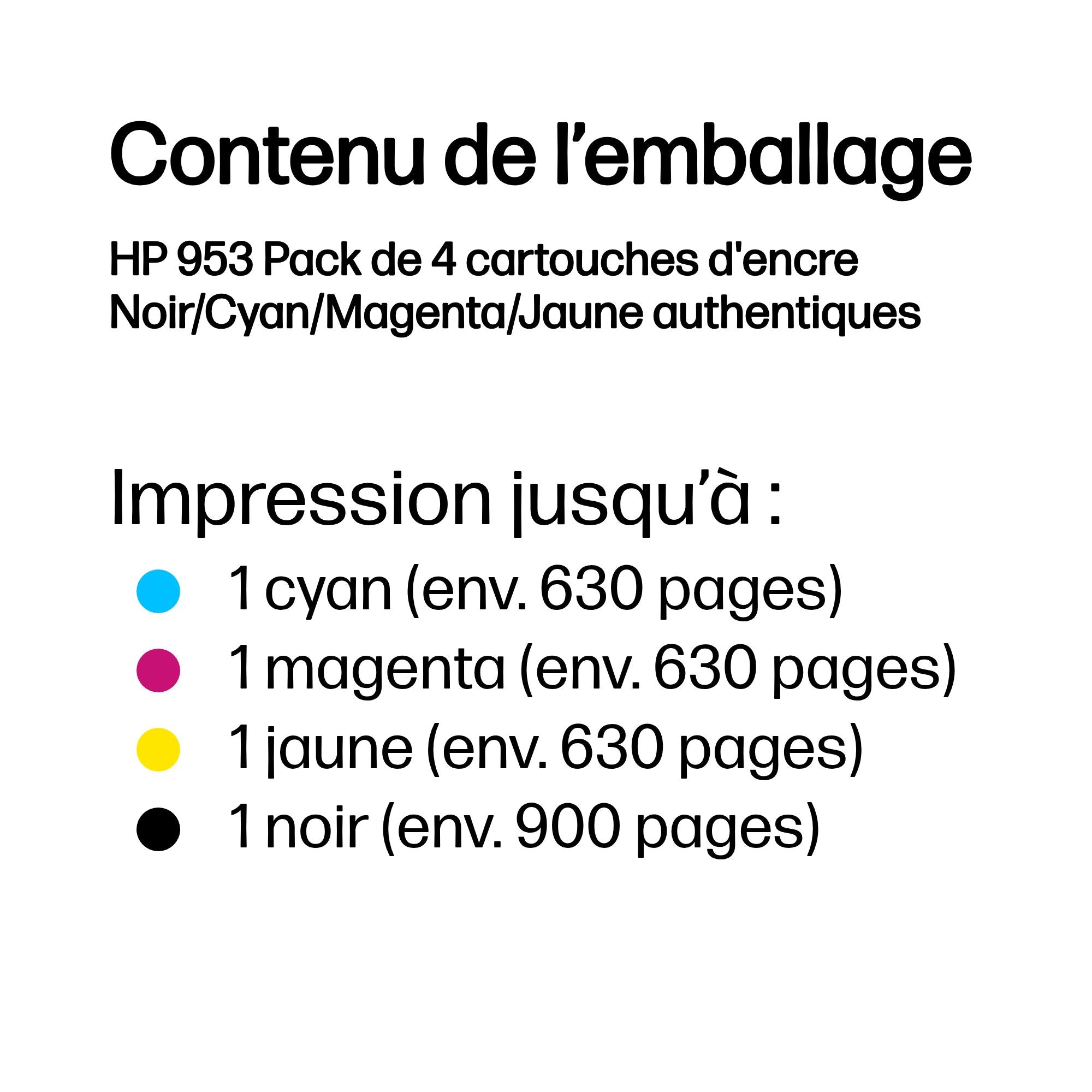 HP 953 CMYK Original Ink Cartridge 4-Pack