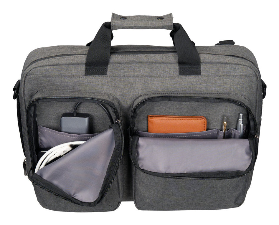 15-16" Hybrid Briefcase Backpack - Grey