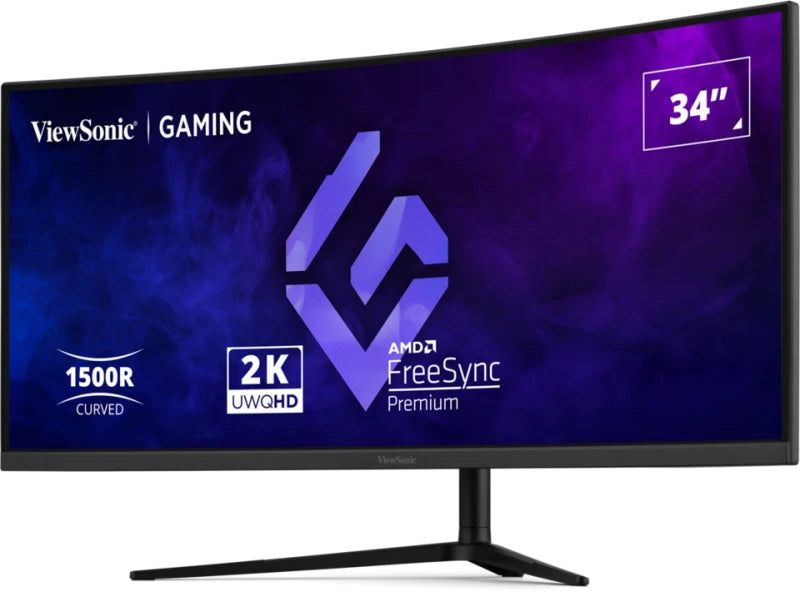 34" 1500R Curved LCD Monitor 3 side bor