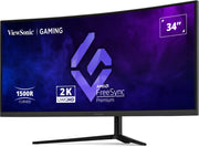 34" 1500R Curved LCD Monitor 3 side bor