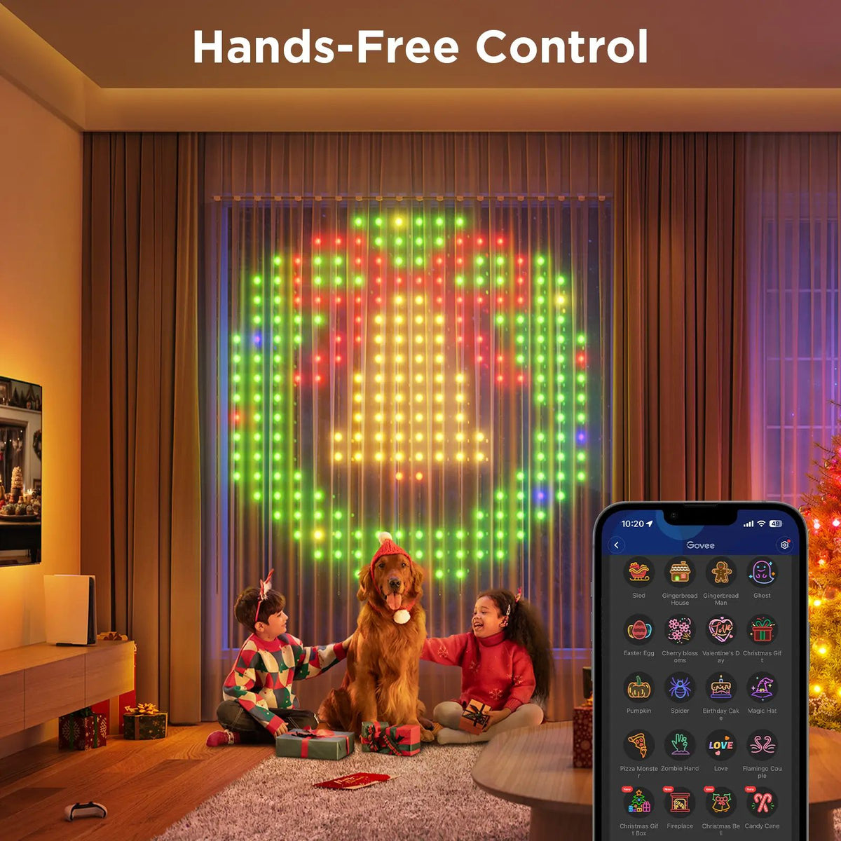 Govee H70BC Rideau Lumineux Version Co-branding Netflix | Rideau, rideau LED | Wi-Fi, Bluetooth