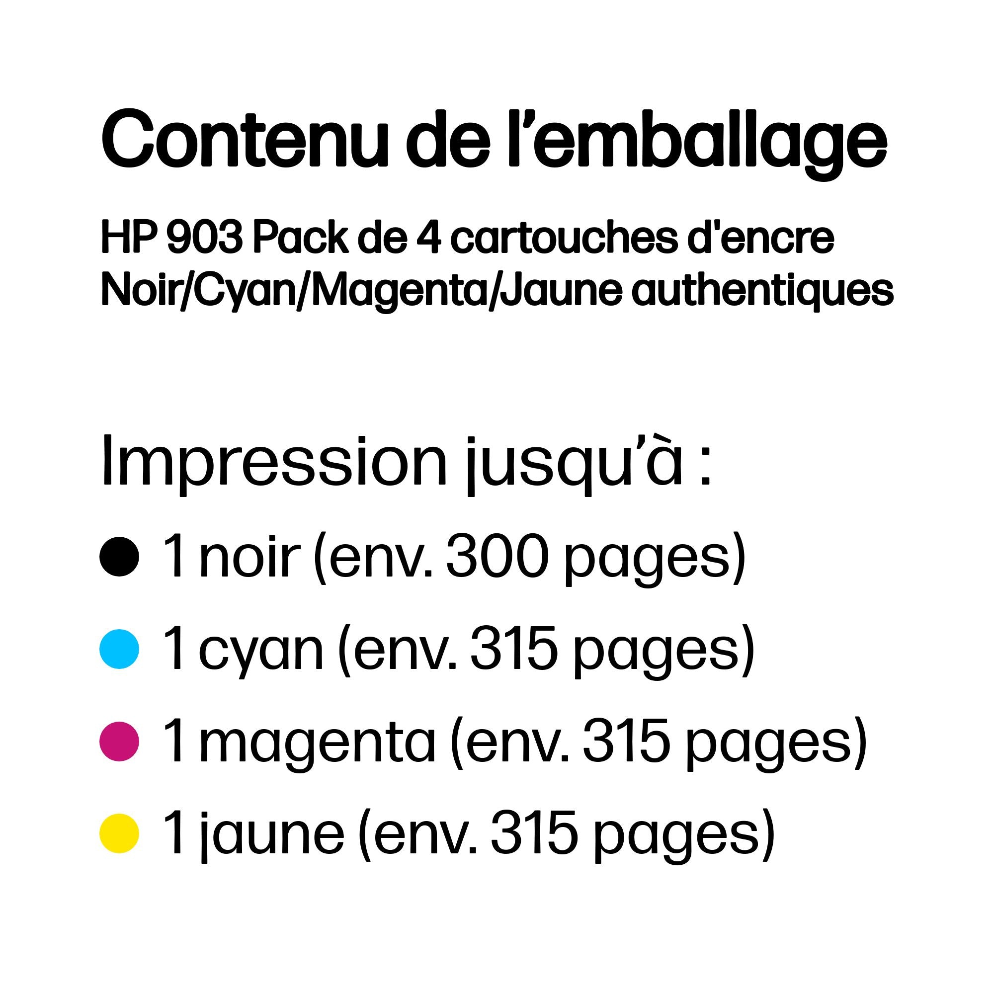 HP 903 CMYK Original Ink Cartridge 4-Pack